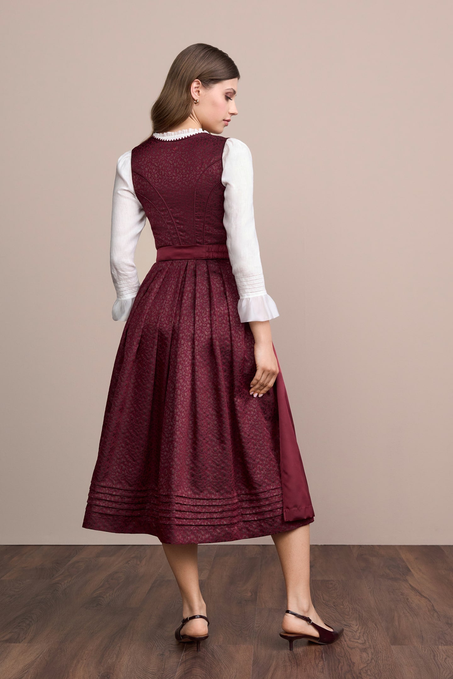 Julia Trentini Nira Dirndl, Red — 80cm Maxi