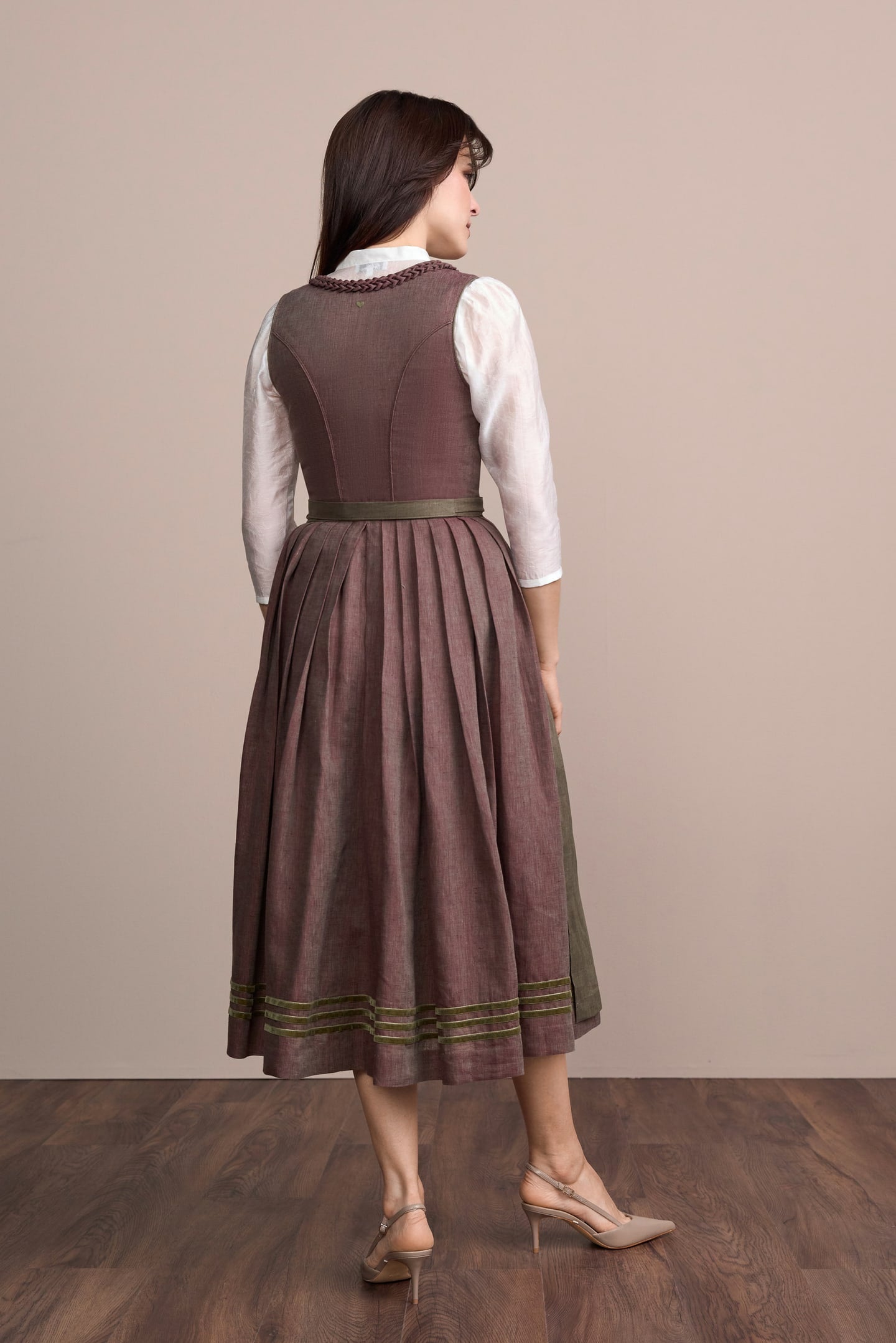 Julia Trentini Yelina Dirndl, Purple — 80cm Maxi