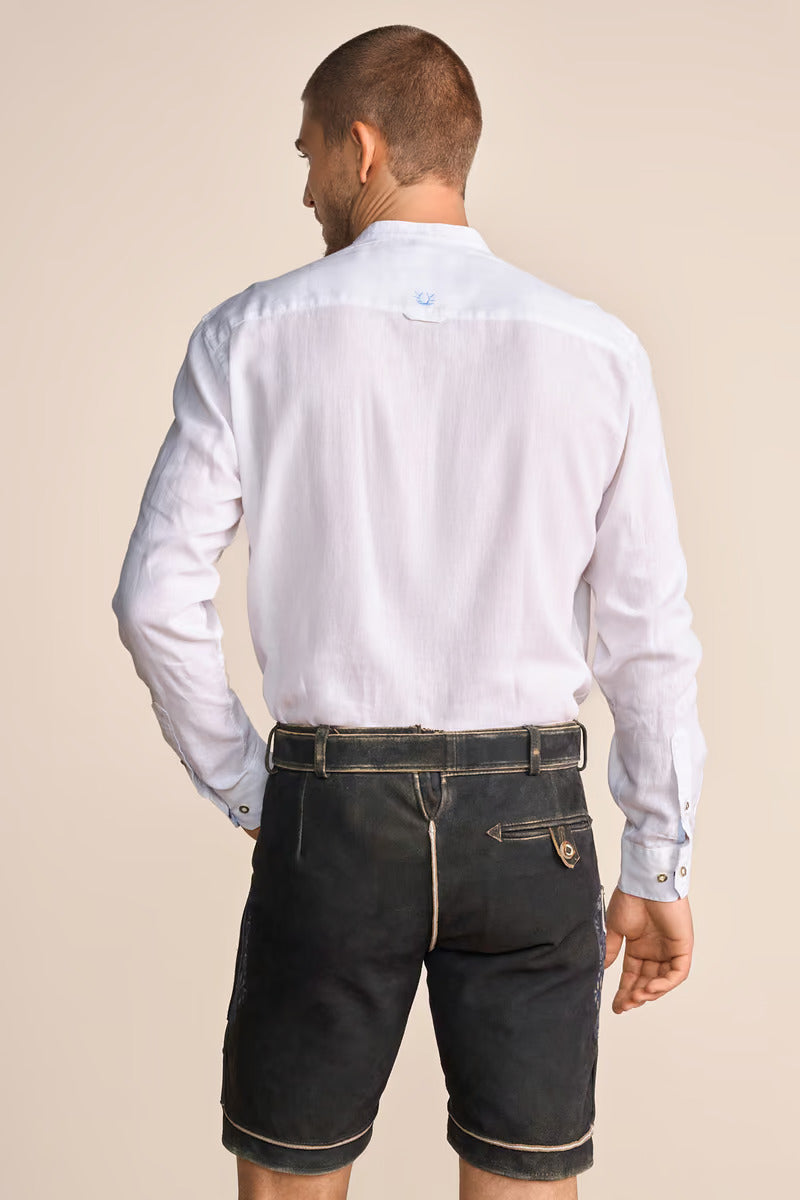 Kruger Men's Lederhosen "Rob" (brown) with Belt (50)