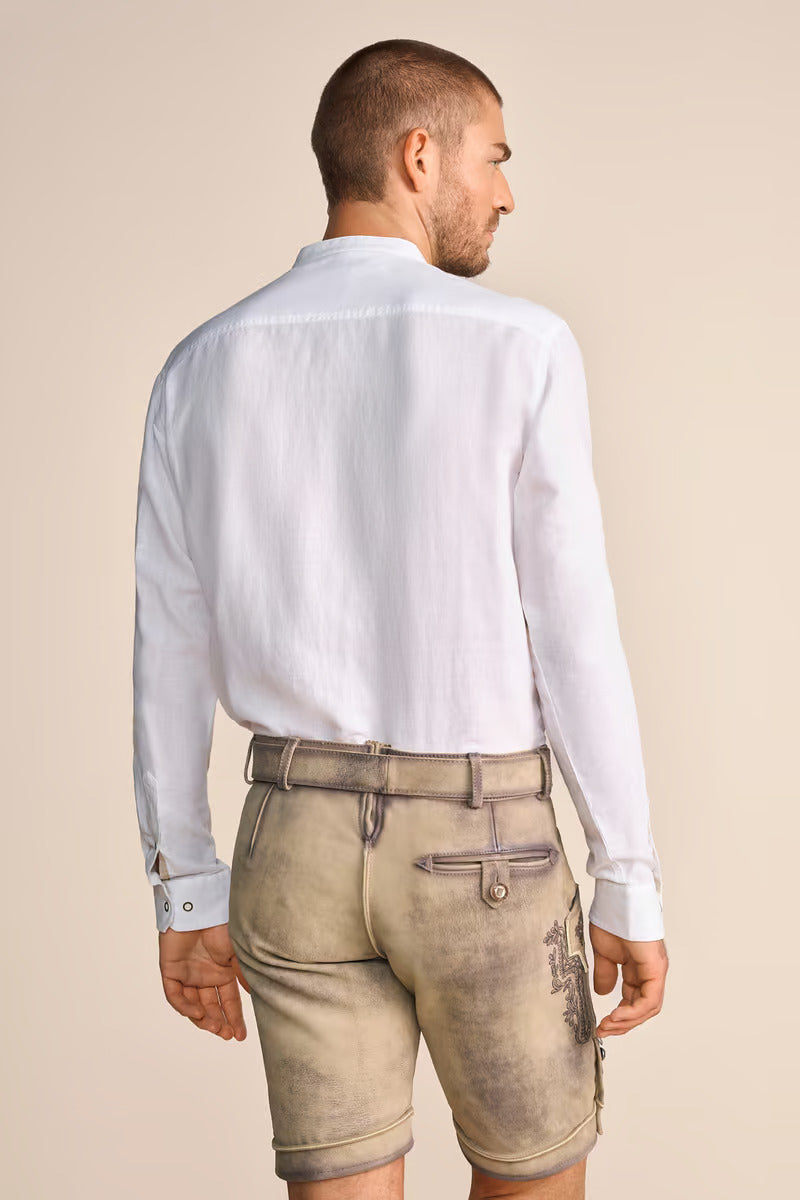 Kruger Men's Lederhosen "Rob" (beige) with Belt (48 only)
