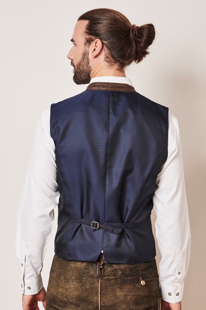 Kruger Traditional Vest "Leano" blue (low stock)