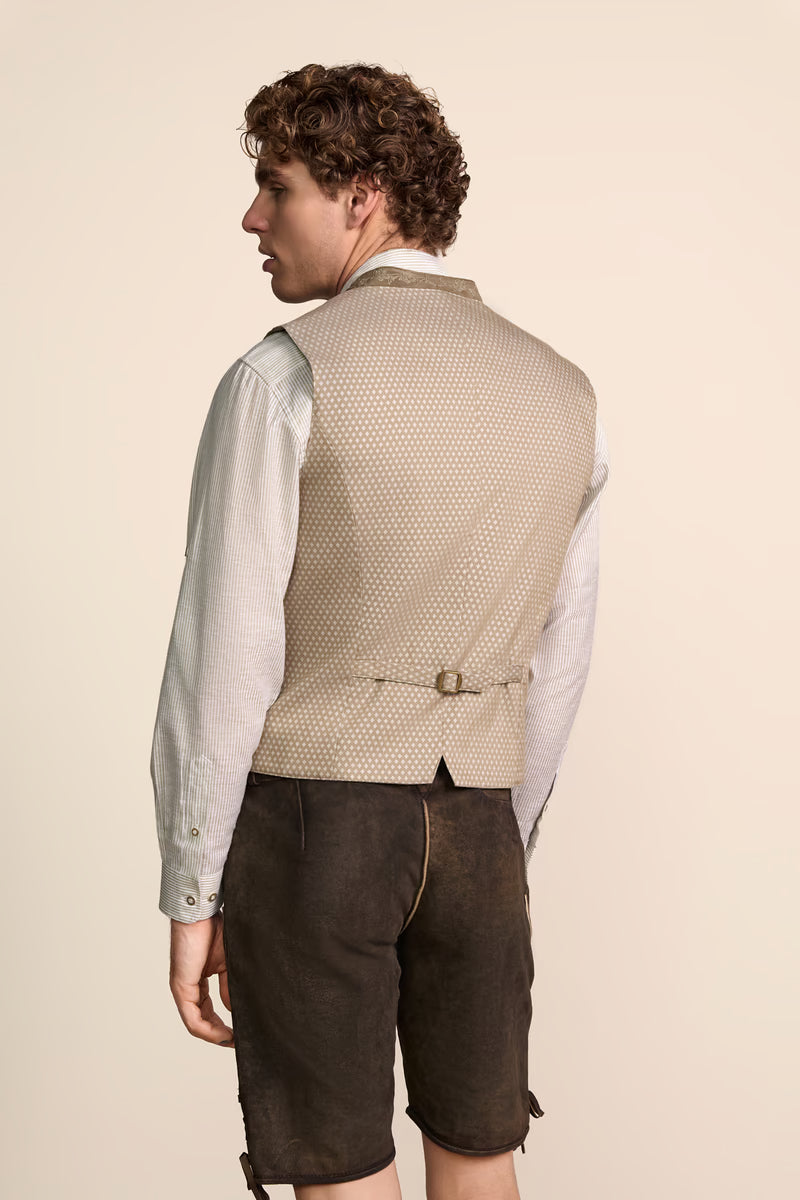 Krüger 'Lyam' Traditional Vest — Beige