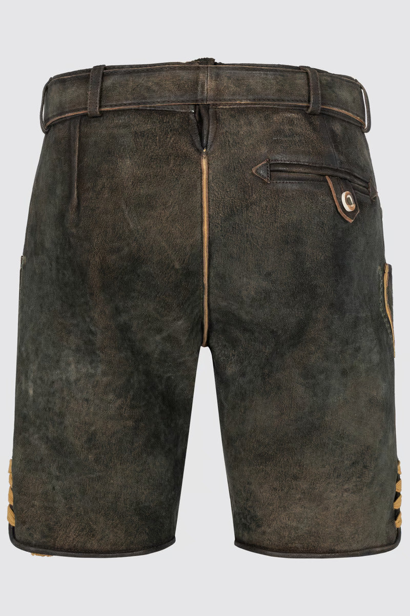 Kruger Men's Lederhosen "Charlie" with belt (50,52,54)