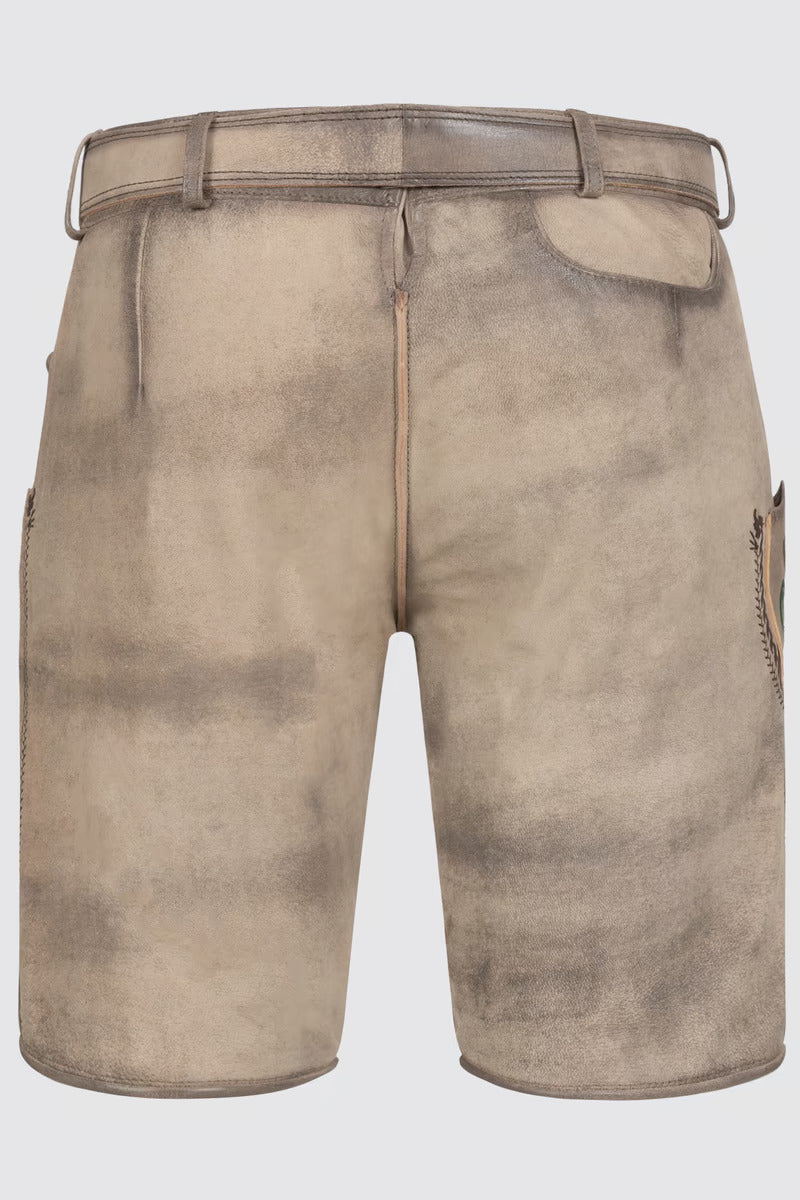 Kruger Men's Lederhosen "Steven" with belt