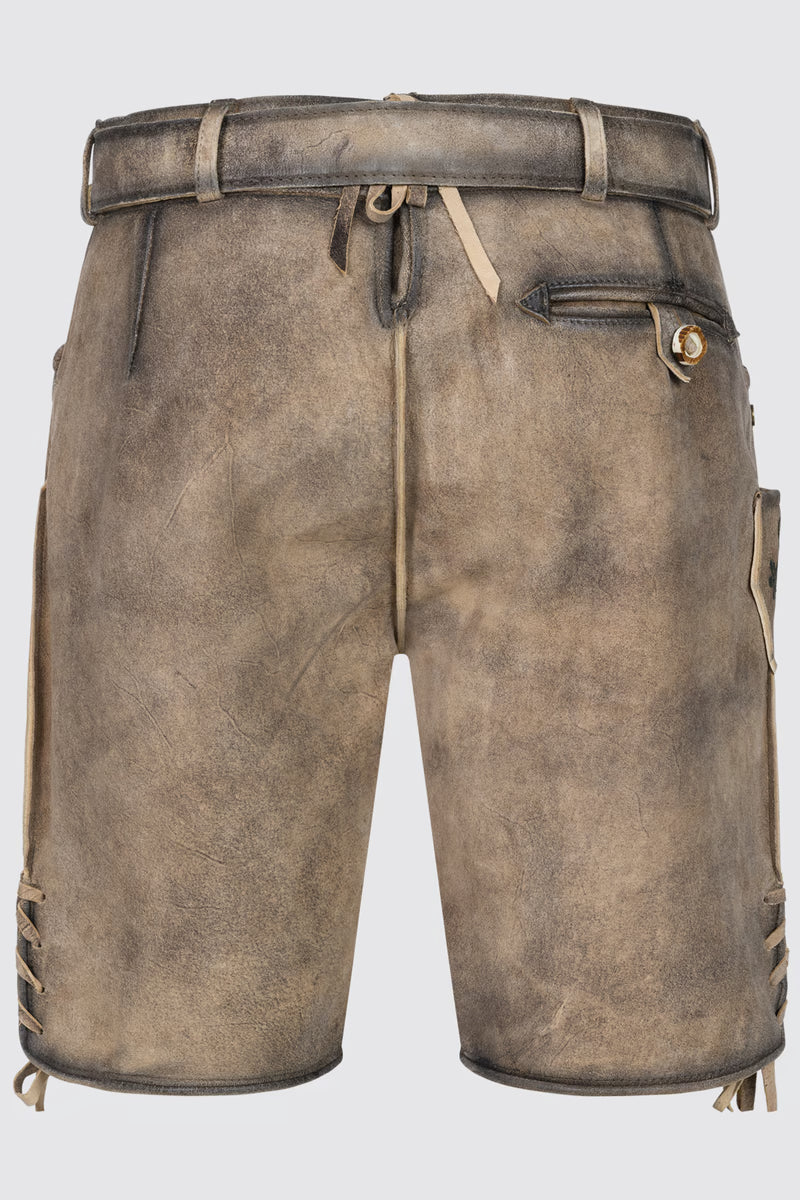 Kruger Men's Lederhosen "Melo" brown/green