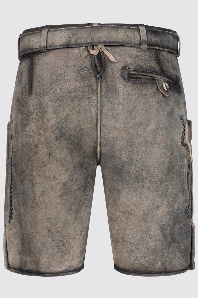 Kruger Men's Lederhosen "Kaelion" gray