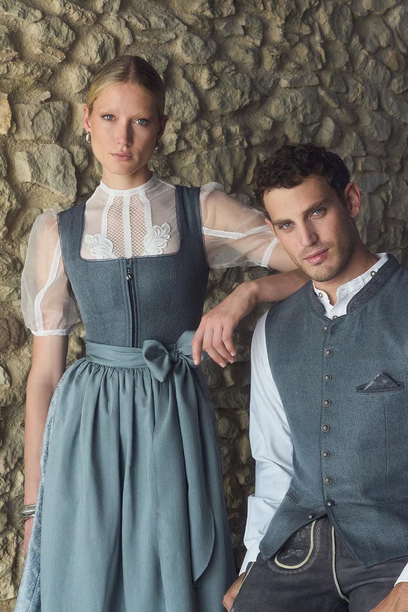 Kruger Long Dirndl 2pcs. 70cm "Katelyn" green