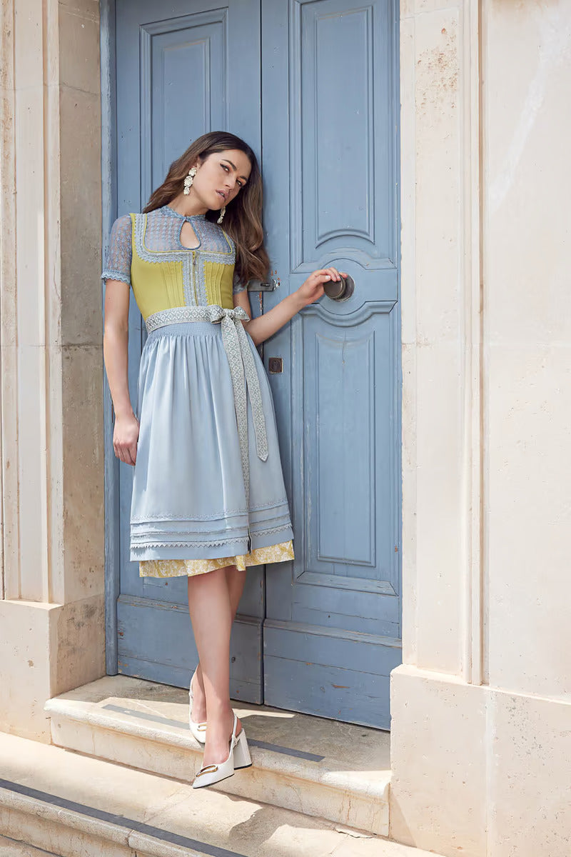 Kruger Eltje Long Dirndl, Yellow — 70cm 2pc Set