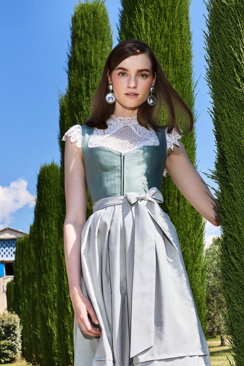 Kruger Long Dirndl 2pcs. 70cm "Della" green