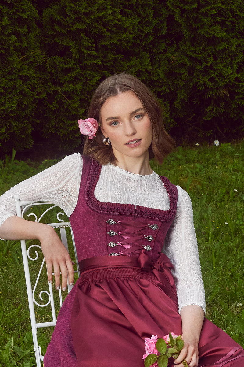 Kruger Mini Dirndl 2pcs. 50cm "Thialda" red
