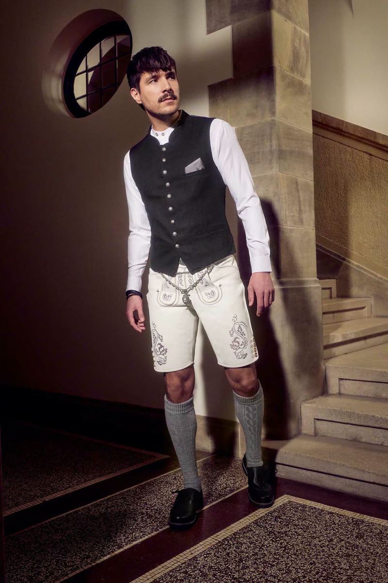 Kruger Men's Lederhosen "Evan" with Belt