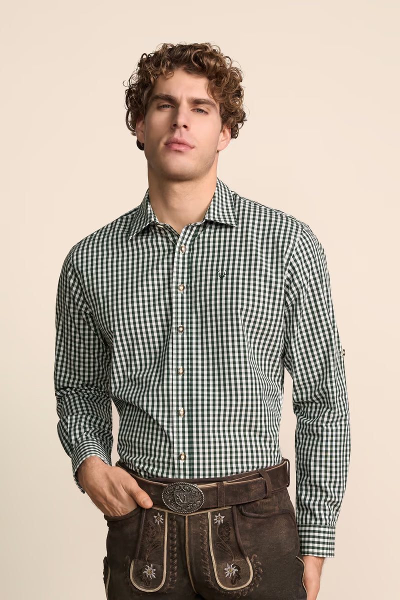 Krueger Traditional Long Sleeve Shirt "Dimitrios" green