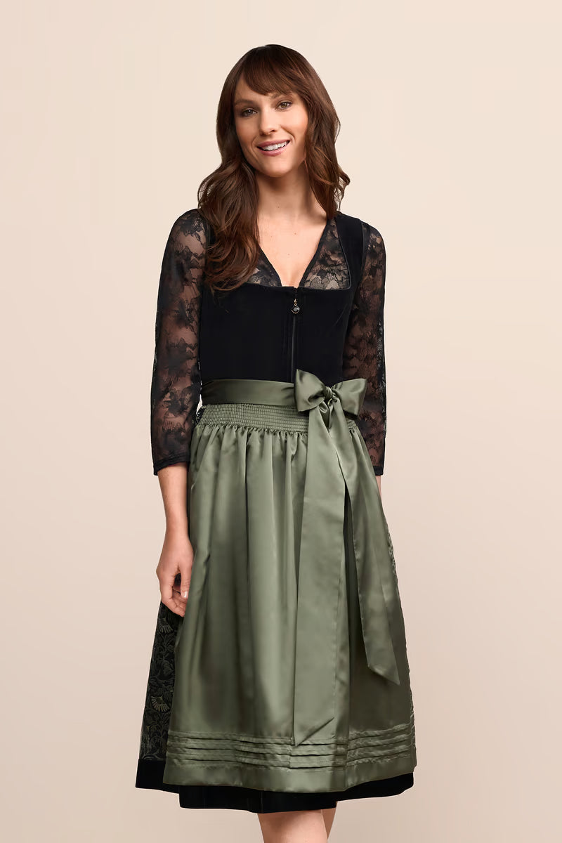 Kruger Long Dirndl 2pcs. 70cm "Ciara" black
