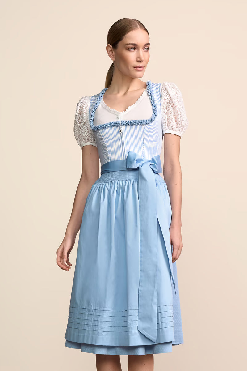Kruger Long Dirndl 2pcs. 70cm "Arwen" blue