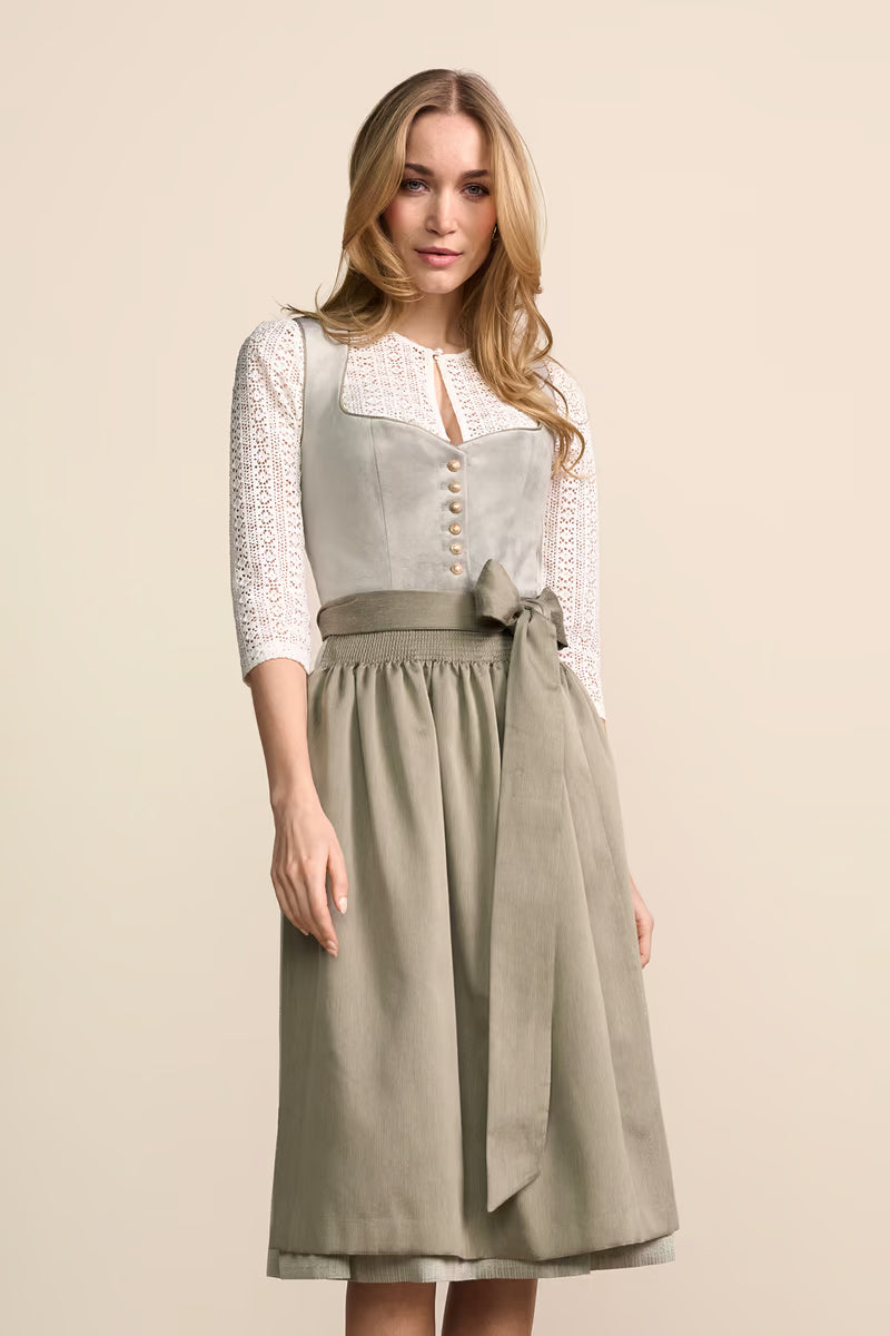 Kruger Long Dirndl 2pcs. 70cm "Leonela" green