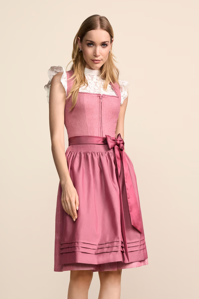 Kruger Midi Dirndl 2pcs. 60cm "Rosella" red (low stock)