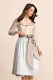 Kruger Long Dirndl 2pcs. 70cm "Helina" beige