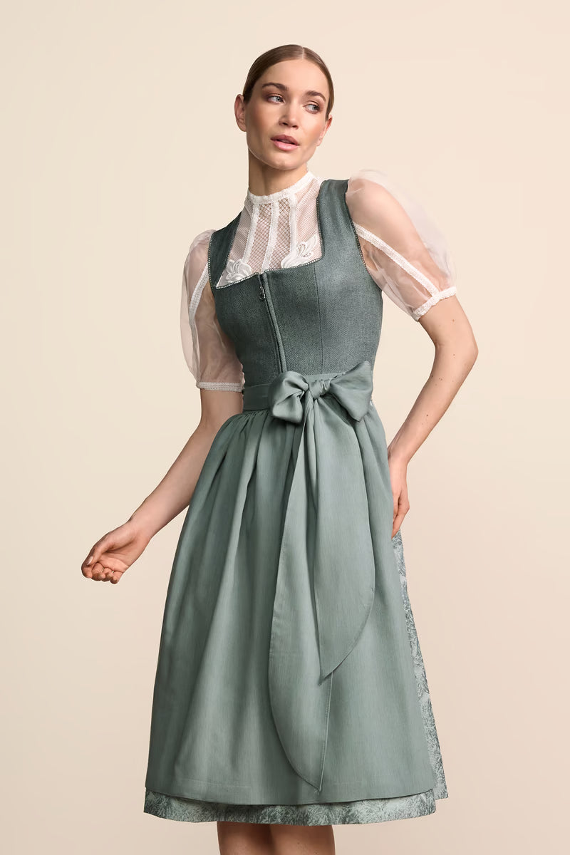 Kruger Long Dirndl 2pcs. 70cm "Katelyn" green