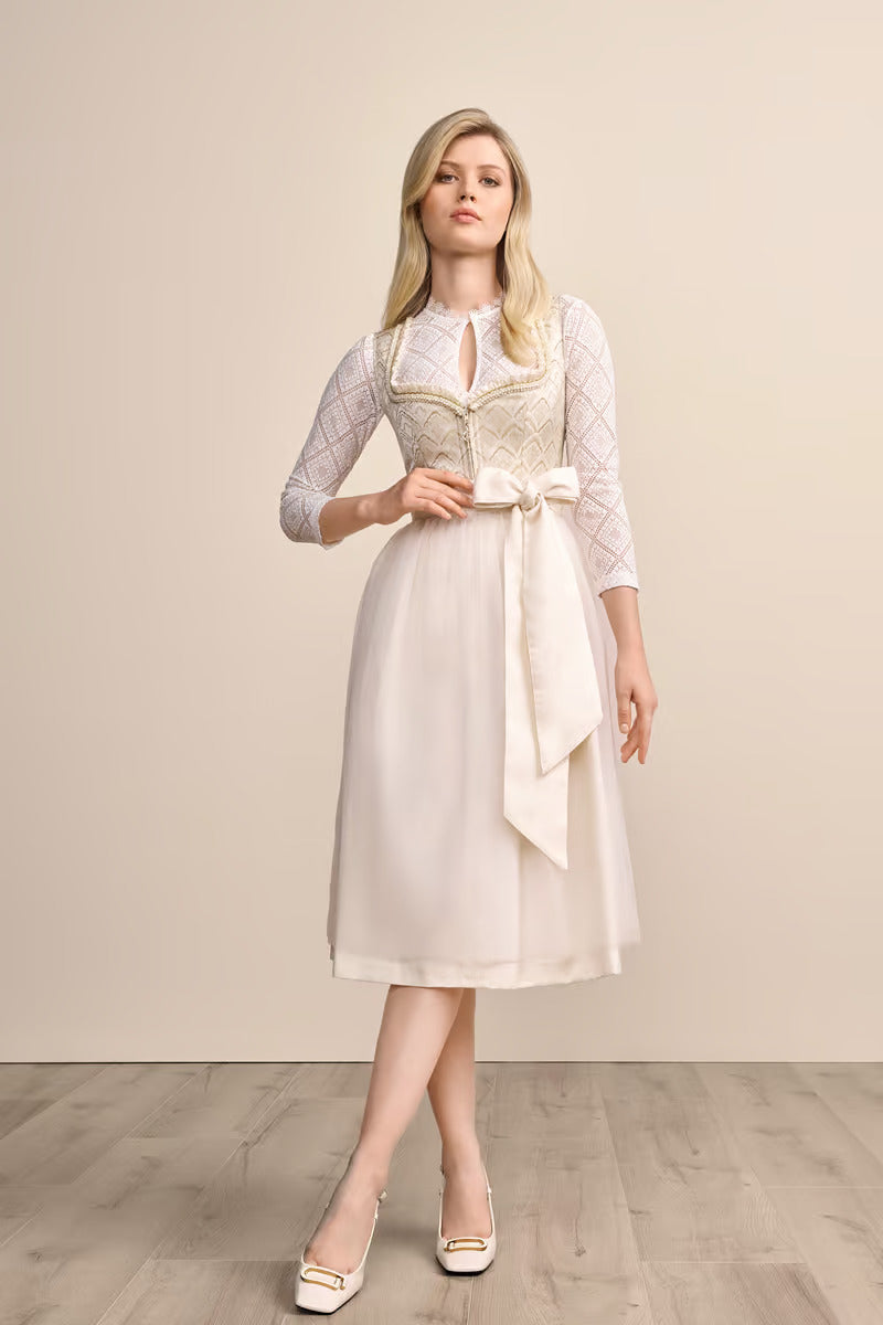 Kruger Long Dirndl 2pcs. 70cm "Felija" gold (38)