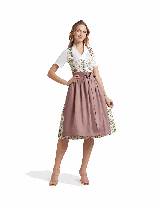 Berwin Long Dirndl 2pcs. 70cm "Mina" pink