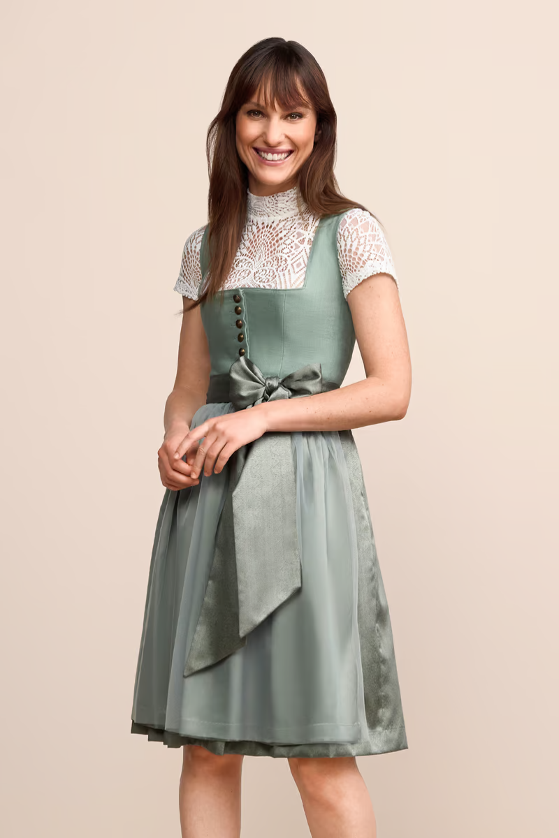 (new) Kruger Midi Dirndl 2pcs. 60cm "Nalia" green