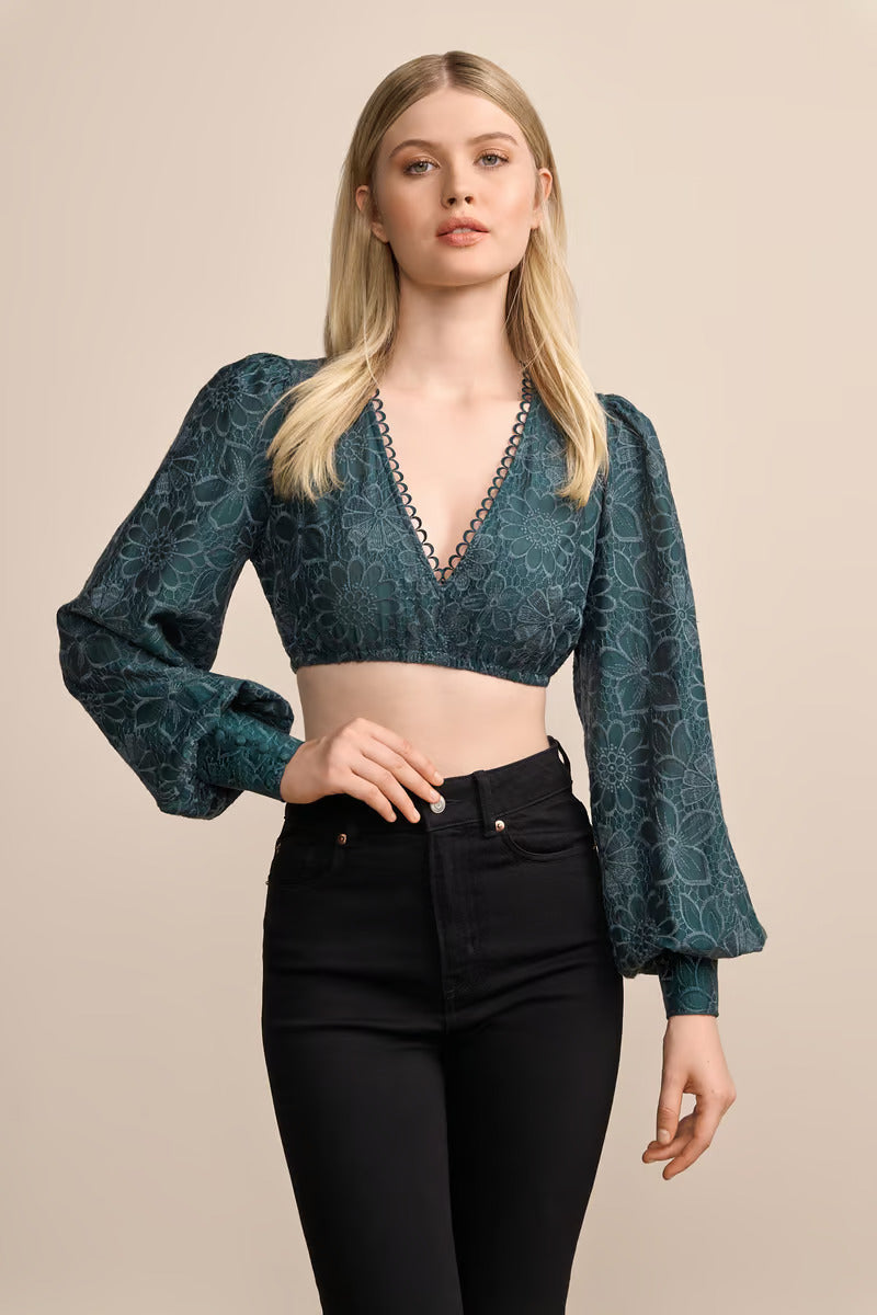 Kruger Dirndl Blouse "Ottilie" green