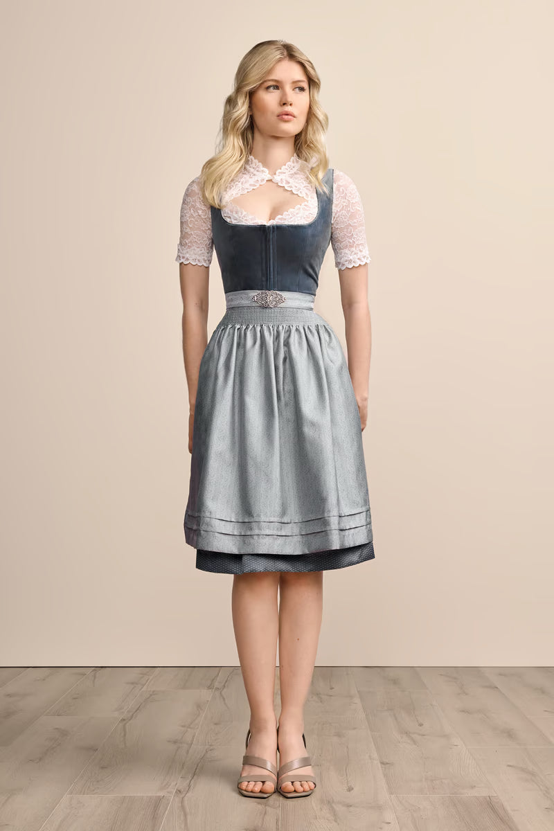 Kruger Aurela Midi Dirndl, Navy — 60cm 2pc Set
