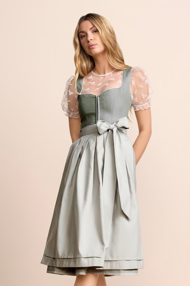 Kruger Long Dirndl 2pcs. 70cm "Della" green
