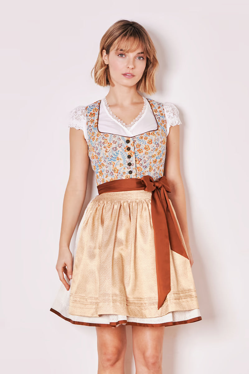 Krüger Mini Dirndl 2pcs. 50cm "Xandra" beige