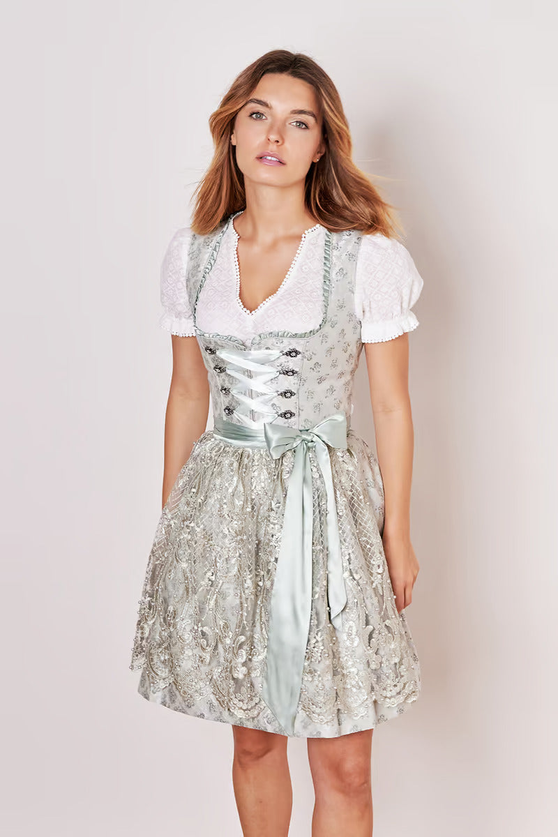 Kruger Mini Dirndl 2pcs. 50cm "kalin" green
