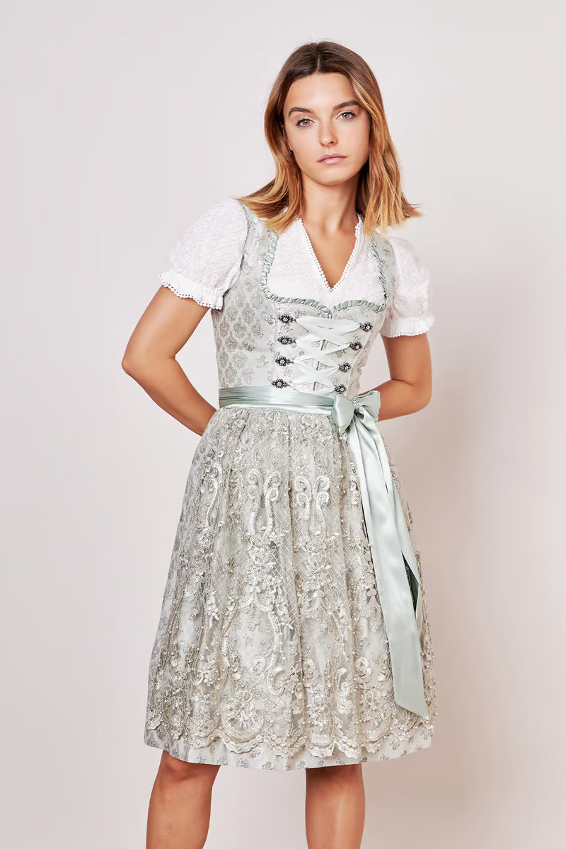 Kruger Midi Dirndl 2pcs. 60cm "kalin" green