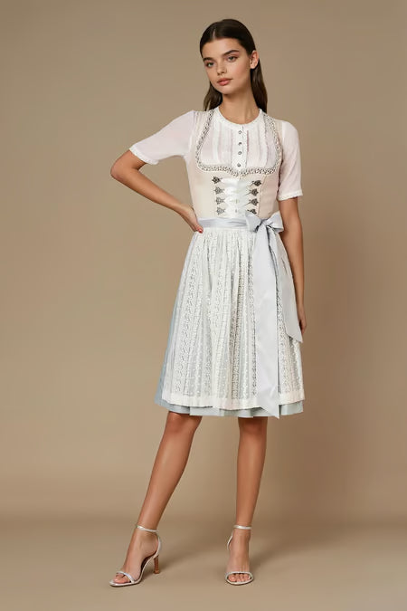 Julia Trentini Midi Dirndl 2pcs. 60cm "Lorena" green
