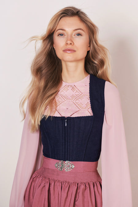 Julia Trentini Jolita Dirndl, Blue — 60cm Midi