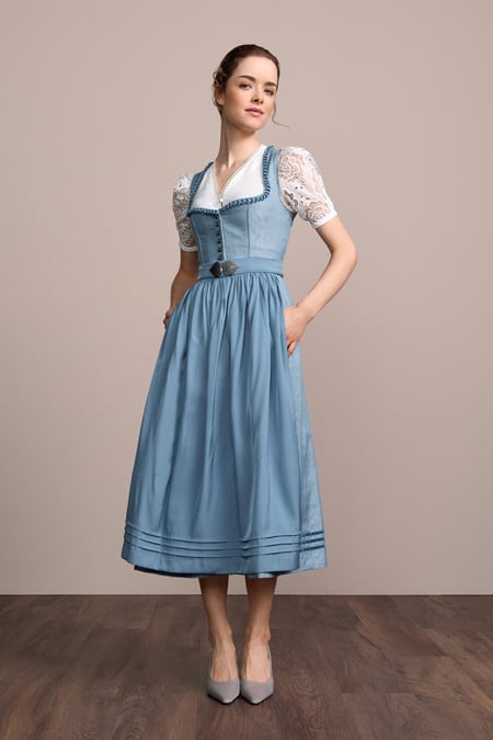 Julia Trentini Elsbeth Dirndl, Blue — 80cm Maxi