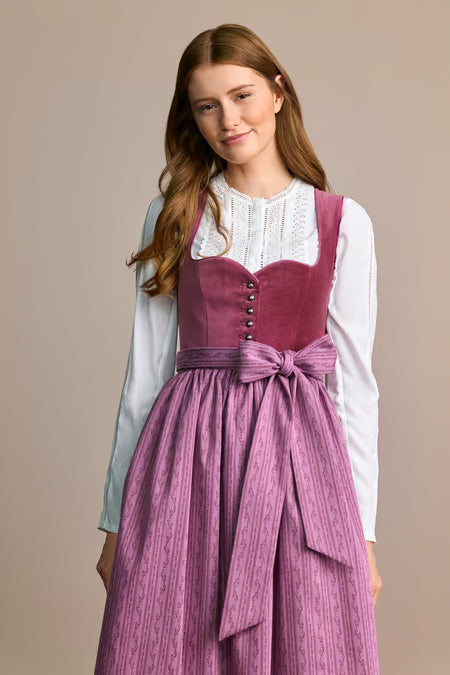 Julia Trentini Brenda Midi Dirndl, Pink — 60cm