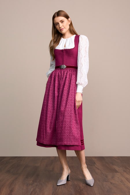 Julia Trentini Varia Dirndl, Purple — 80cm Maxi