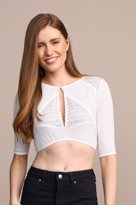 Dirndl blouse Cata — ecru