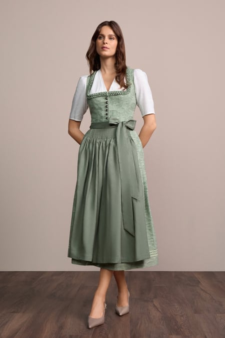 Julia Trentini Melania Dirndl, Green — 80cm Maxi