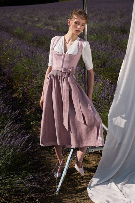 Julia Trentini Sabina Dirndl, Rose — 80cm Maxi