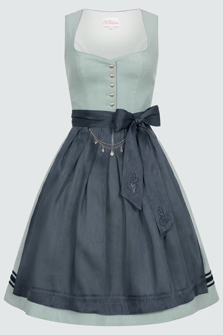 Julia Trentini Midi Dirndl 2pcs. 60cm "Fresches" green (38)