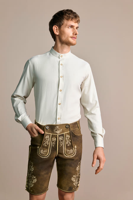 Trachten shirt Bodo — ecru