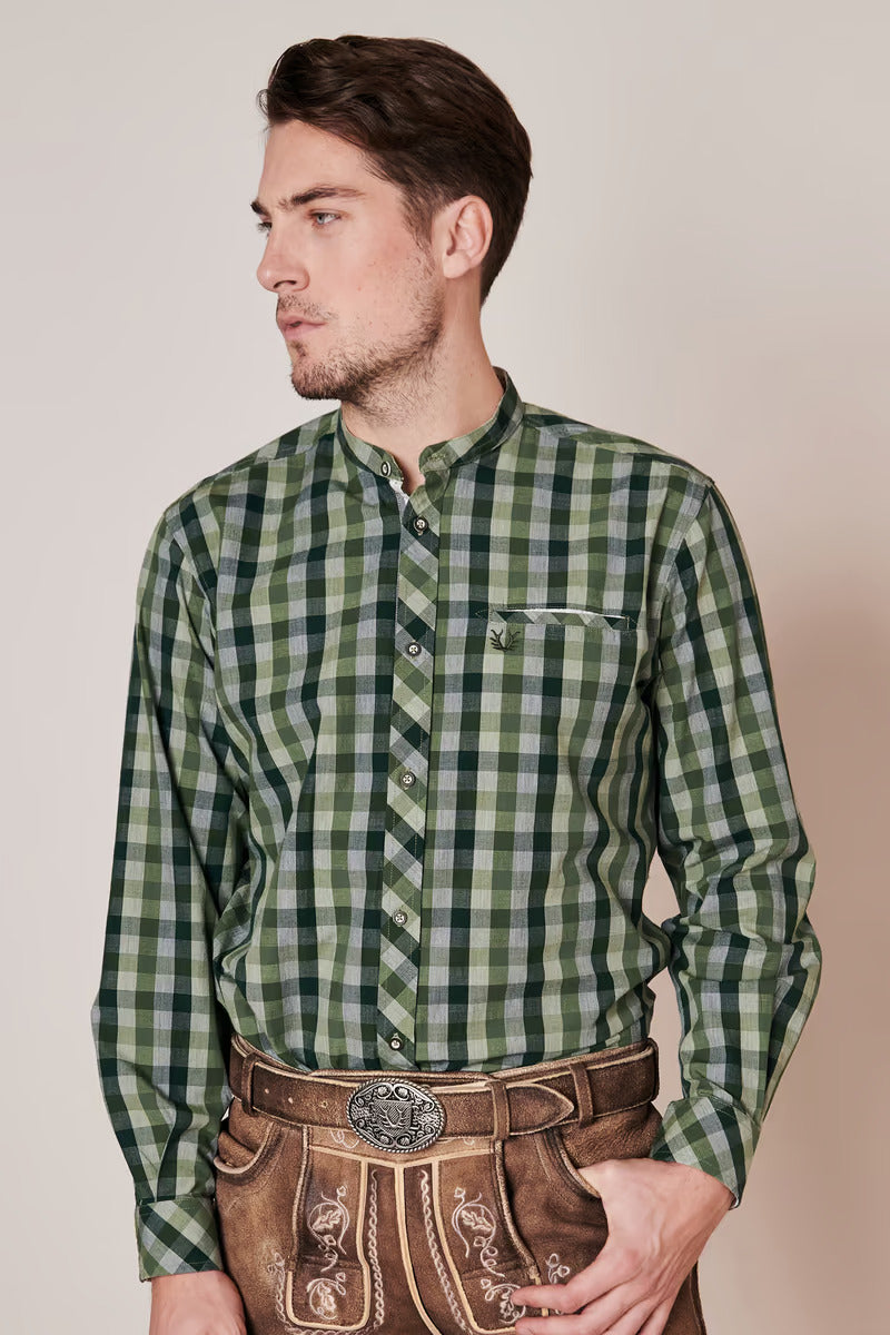 Krueger Traditional Long Sleeve Shirt "Flavio" green