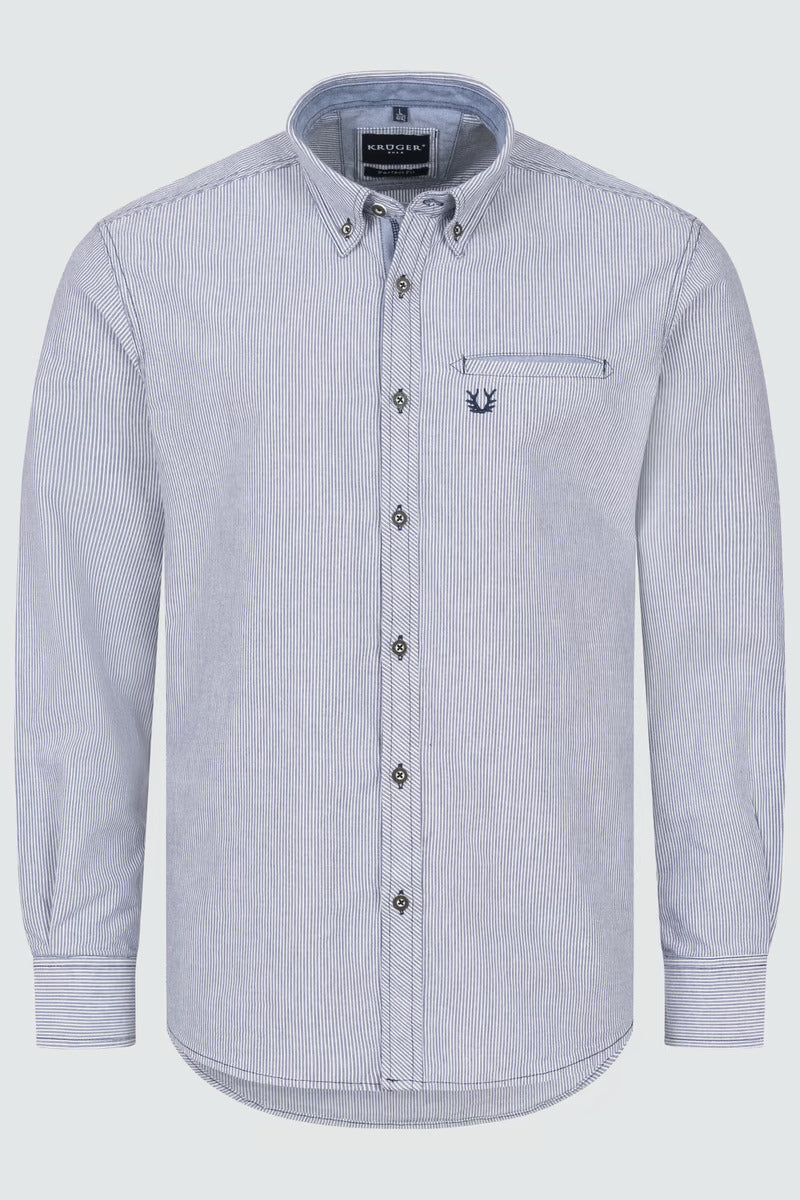 Krueger Traditional  Shirt "Auron" blue