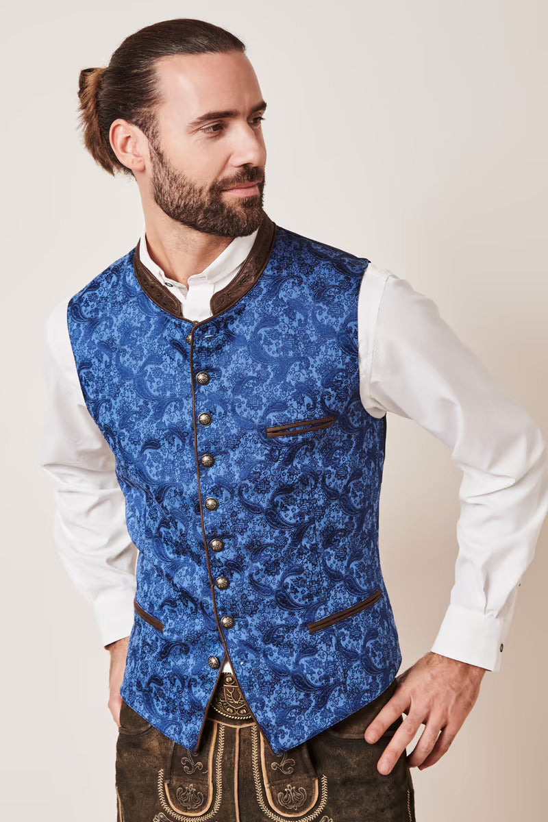 Kruger Traditional Vest "Leano" blue (low stock)