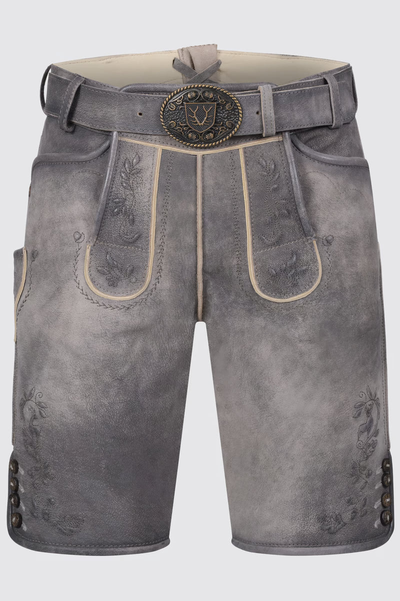 Kruger Men's Lederhosen "Wincent" gray