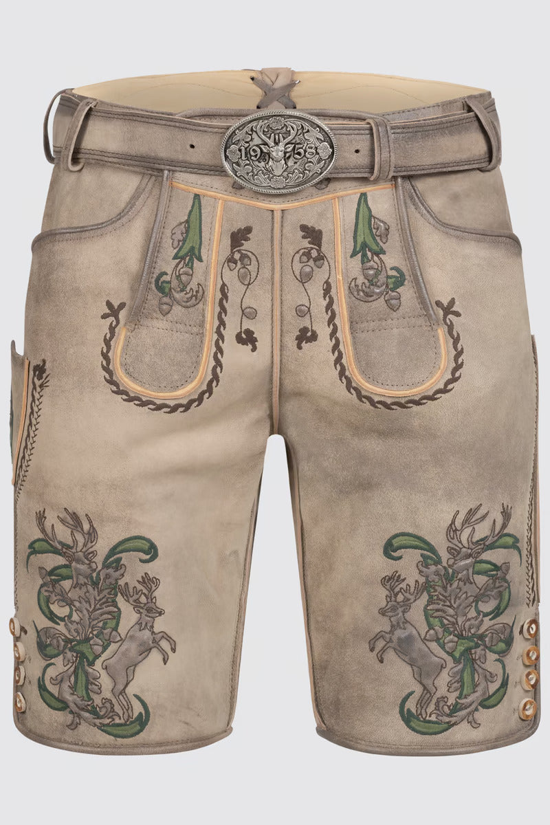 Kruger Men's Lederhosen "Steven" with belt