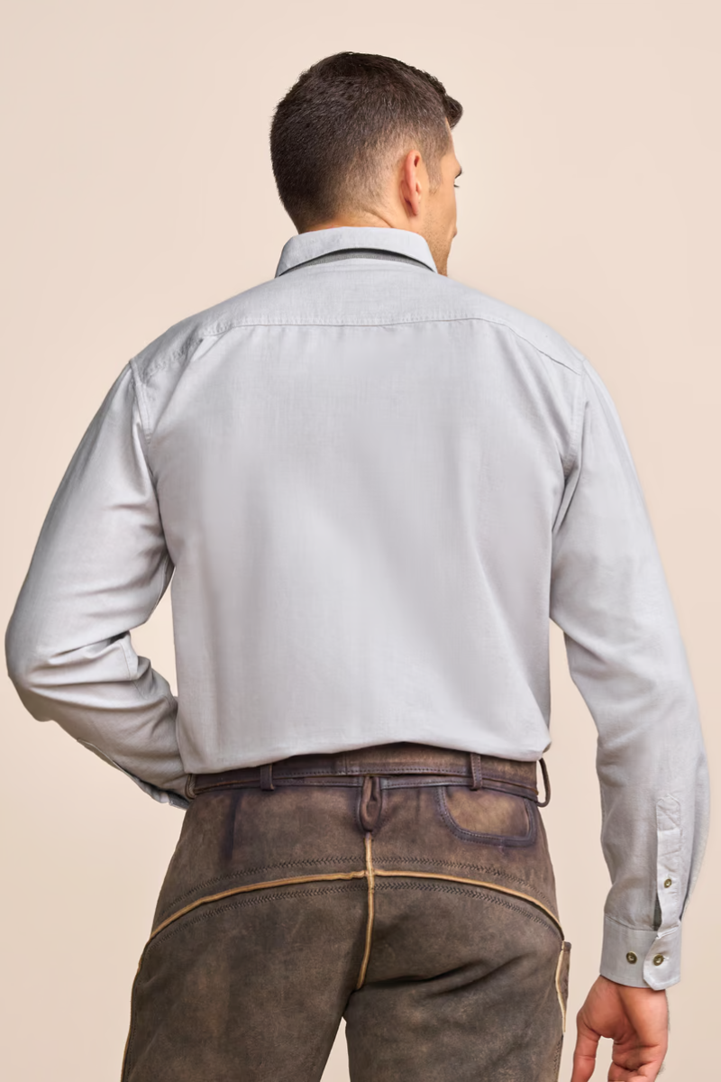 Krueger Traditional  Shirt "Ronald" gray (L)