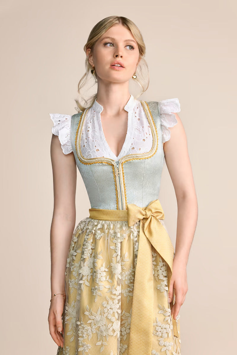 Kruger Mini Dirndl 2pcs. 60cm "Winnie" green (low stock)