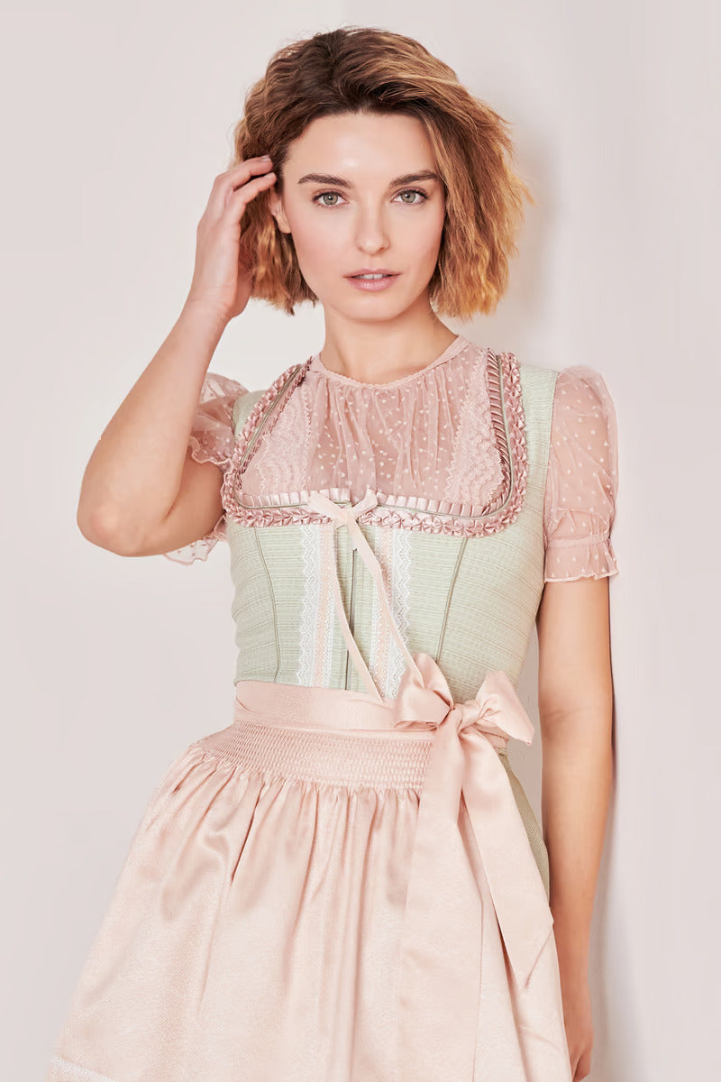 Kruger Midi Dirndl 2pcs. 60cm "Rina" mint