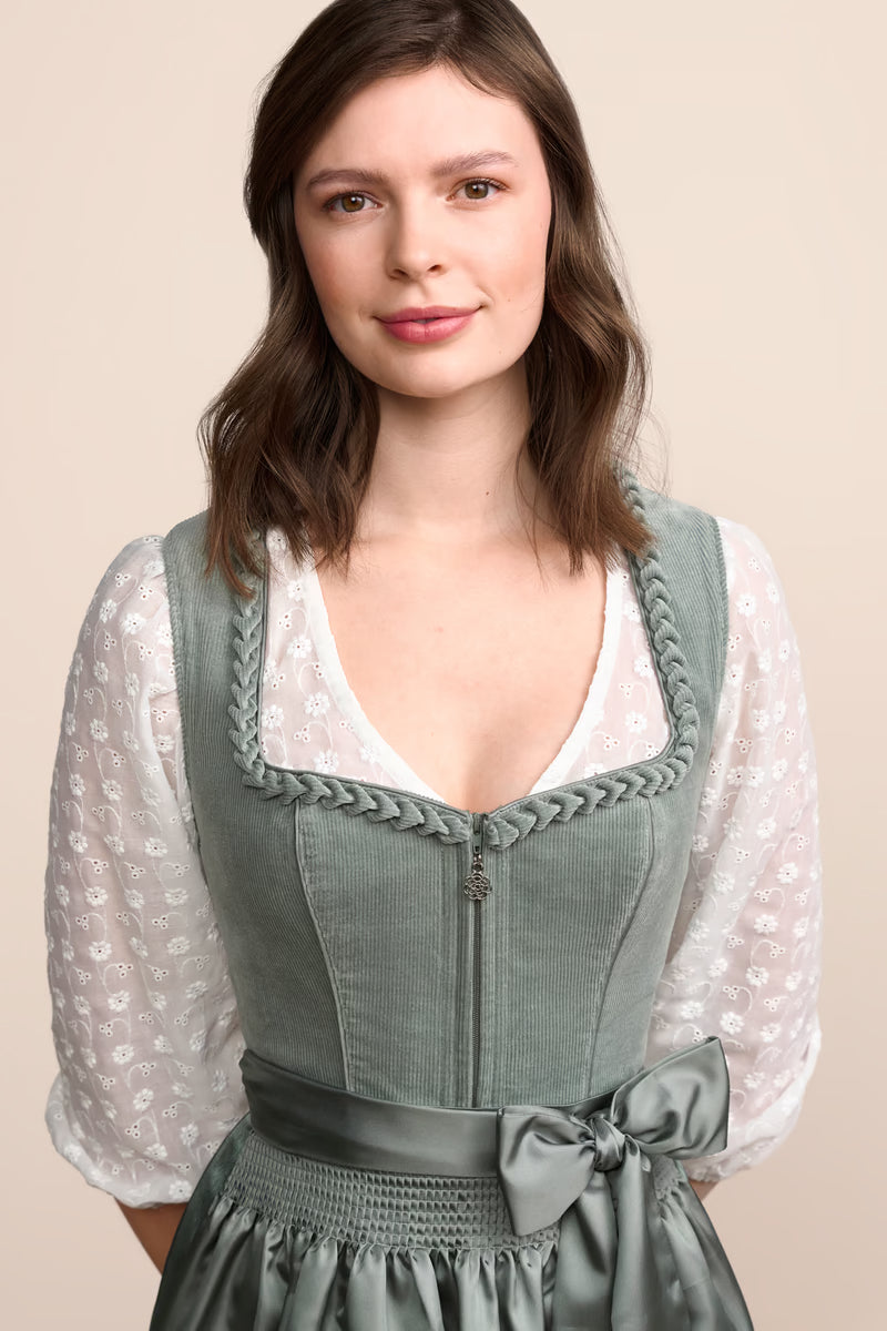 Kruger Long Dirndl 2pcs. 70cm "Ariella" green